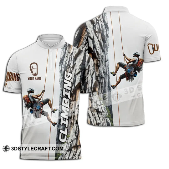 Unisex Shirt - Custom Text Shirt Climbing style option 2