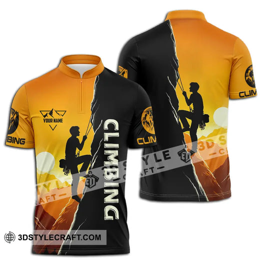 Unisex Shirt - Custom Text Shirt Climbing style option 2