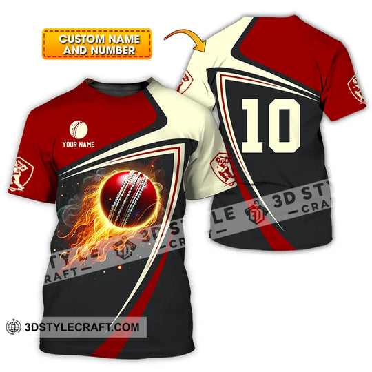 Unisex Shirt - Custom Text Shirt, Cricket  Shirt style option 1