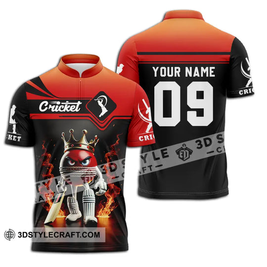 Unisex Shirt - Custom Text Shirt Cricket style option 2