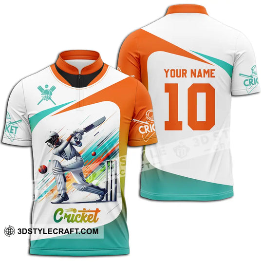 Unisex Shirt - Custom Text Shirt, Cricket  Shirt style option 2