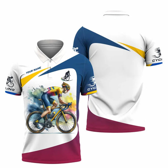 Unisex Shirt - Custom Text Shirt Cycling style option 4