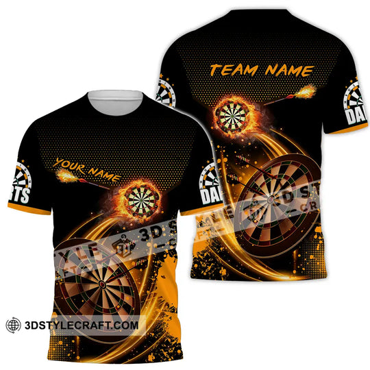Unisex Shirt - Custom Text Shirt, Dart Shirt style option 2