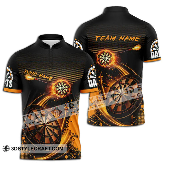 Unisex Shirt - Custom Text Shirt, Dart Shirt style option 3