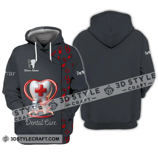 Unisex Shirt - Custom Text Shirt Dental Care style option 3
