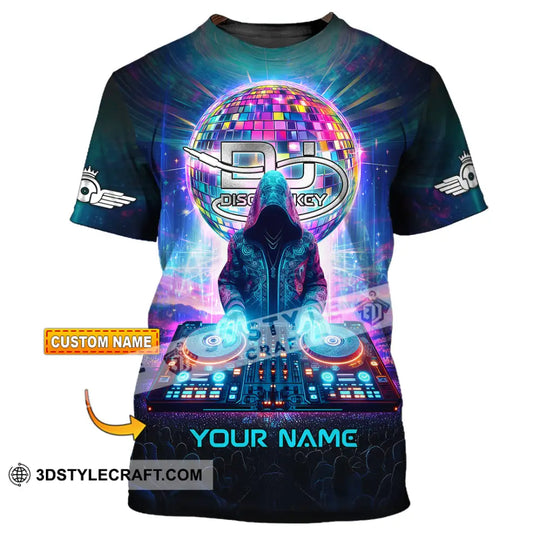 Unisex Shirt - Custom Text Shirt Disc Jockey style option 1