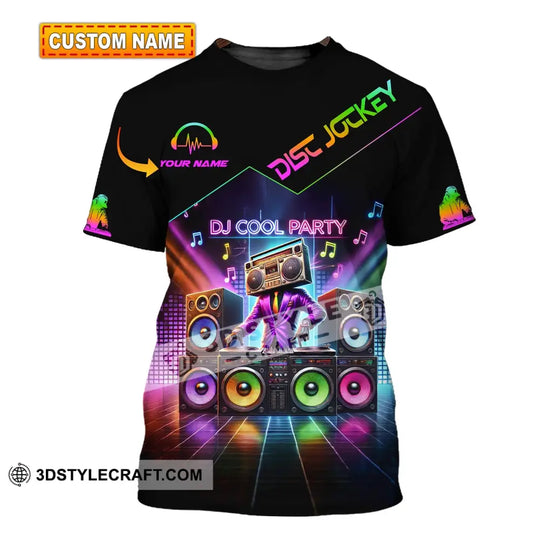 Unisex Shirt - Custom Text Shirt Dj Cool Party style option 1