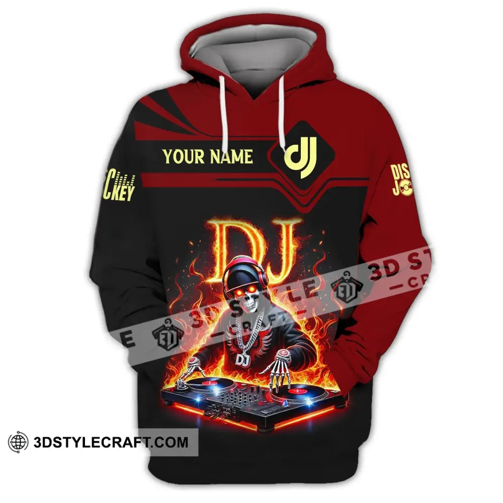 Unisex Shirt - Custom Text Dj Hoodie / S T-Shirt