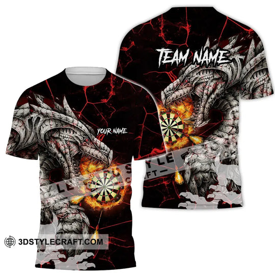 Unisex Shirt - Custom Text Shirt, Dragon Dart Shirt style option 2