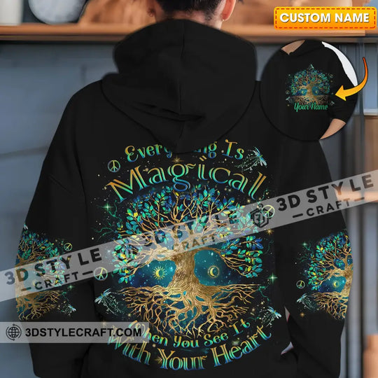 Unisex Shirt - Custom Text Shirt, Everything Is Magical Shirt style option 1