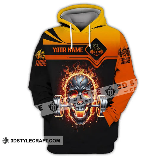 Unisex Shirt - Custom Text Shirt Fire Skullcap style option 2