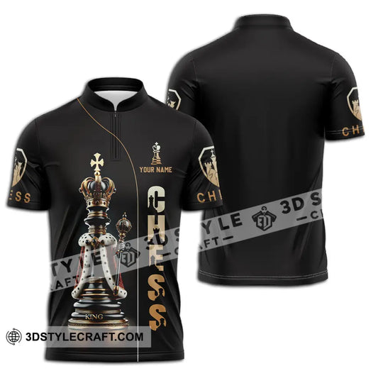 Unisex Shirt - Custom Text Shirt Golden Chess style option 2