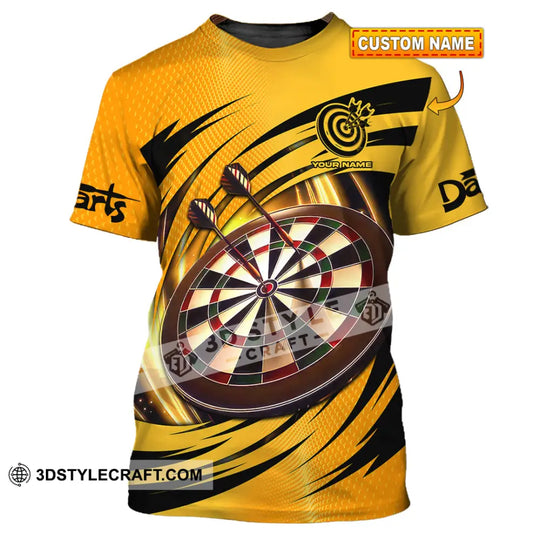 Unisex Shirt - Custom Text Golden Darts Sport Shirt style option 1