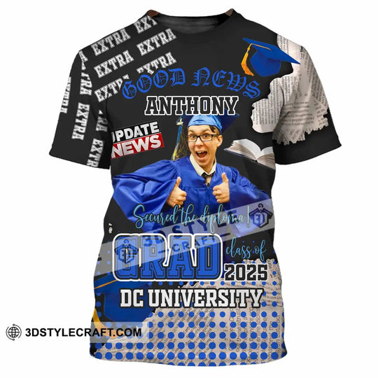 Unisex Shirt - Custom Text Shirt, Grad Shirt style option 2