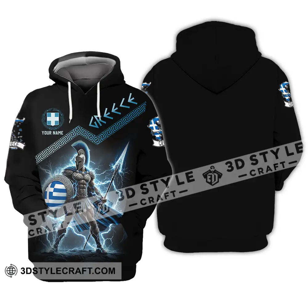 Unisex Shirt - Custom Text Greece Hoodie / S T-Shirt
