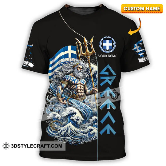 Unisex Shirt - Custom Text Shirt Greece style option 1