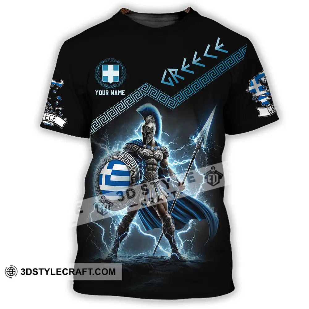 Unisex Shirt - Custom Text Greece T-Shirt / S T-Shirt