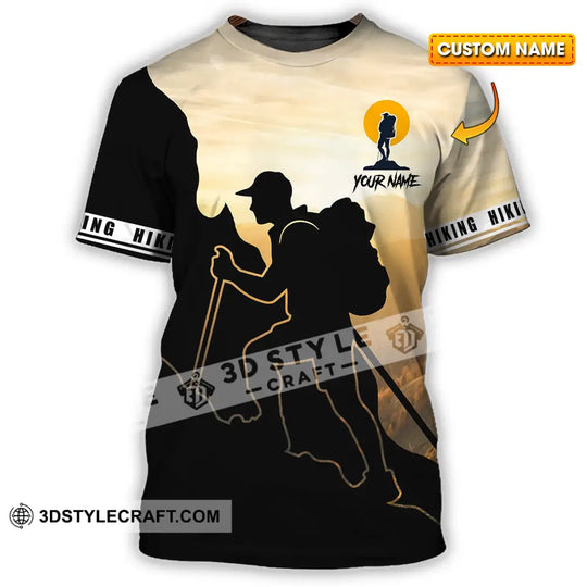 Unisex Shirt - Custom Text Shirt Hiking style option 1