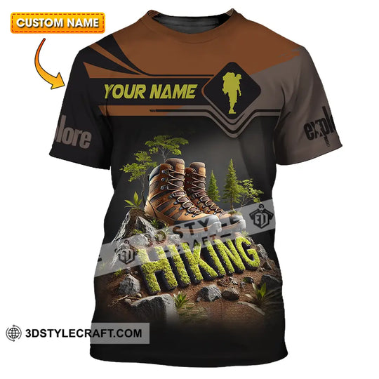 Unisex Shirt - Custom Text Shirt Hiking style option 1