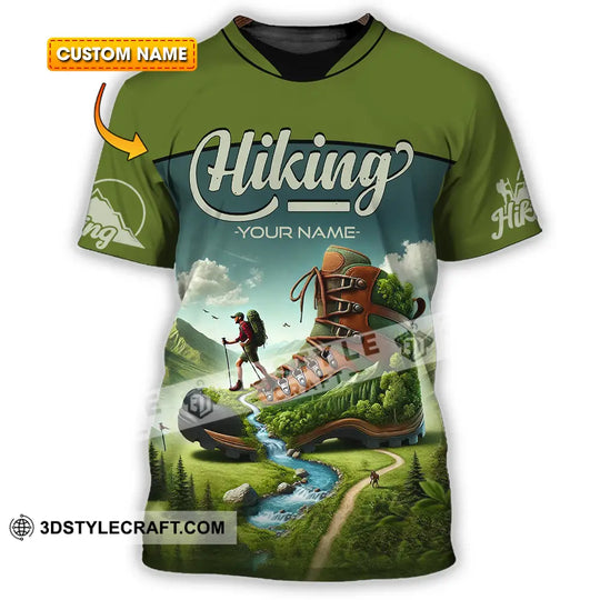 Unisex Shirt - Custom Text Shirt, Hiking Shirt style option 1