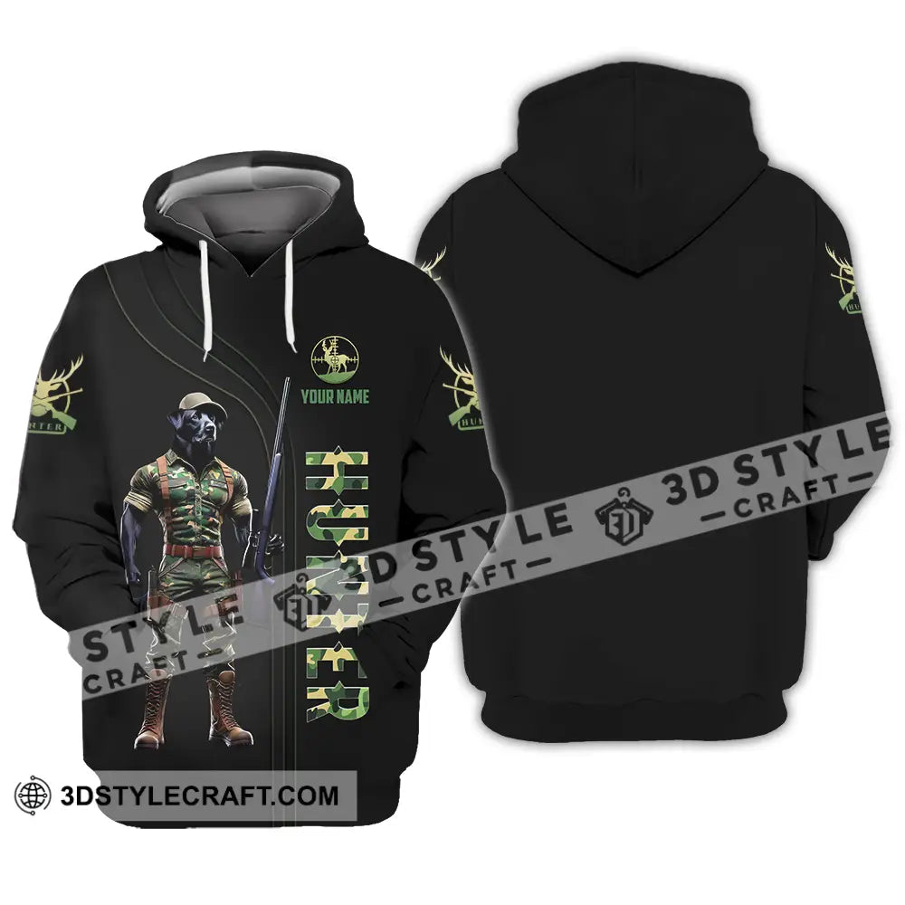 Unisex Shirt - Custom Text Hunter Hoodie / S T-Shirt