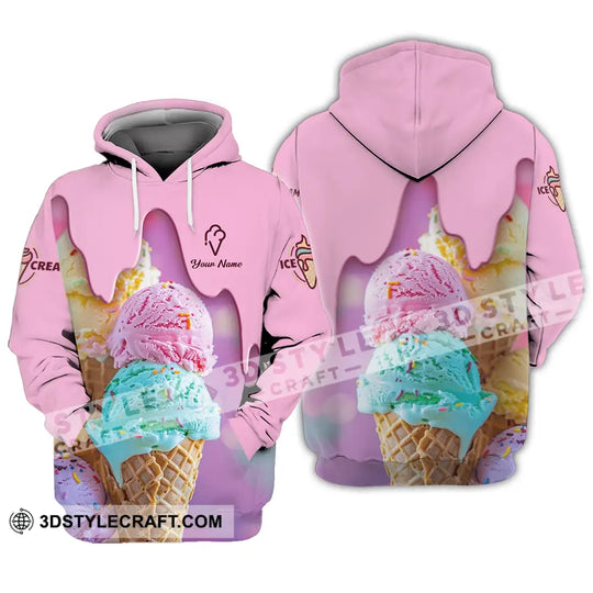 Unisex Shirt - Custom Text Shirt, Ice Cream Shirt style option 3