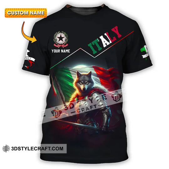 Unisex Shirt - Custom Text Shirt, Italy Shirt style option 1