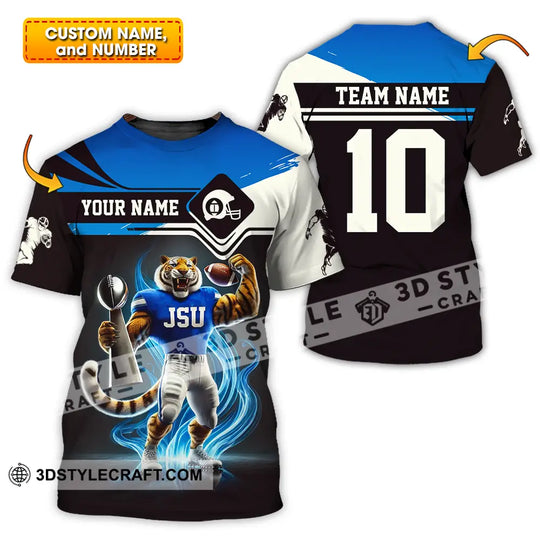 Unisex Shirt - Custom Text Shirt Jackson State Tigers Football Team style option 1