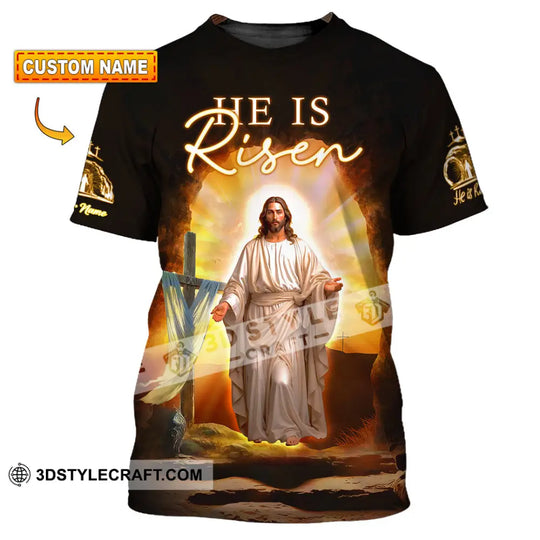 Unisex Shirt - Custom Text Shirt Jesus Is Risen style option 1