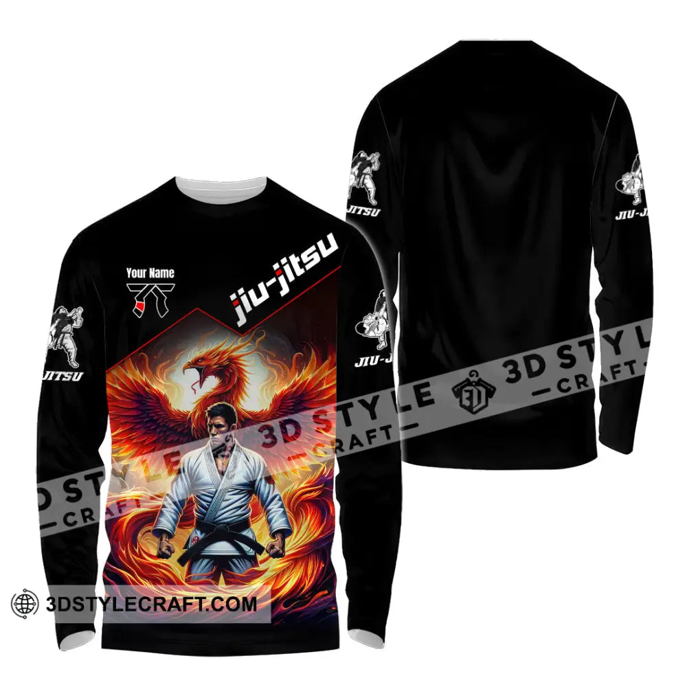 Unisex Shirt - Custom Text Shirt Jiu Jitsu Shirt Long Sleeve Shirt / S T-shirt