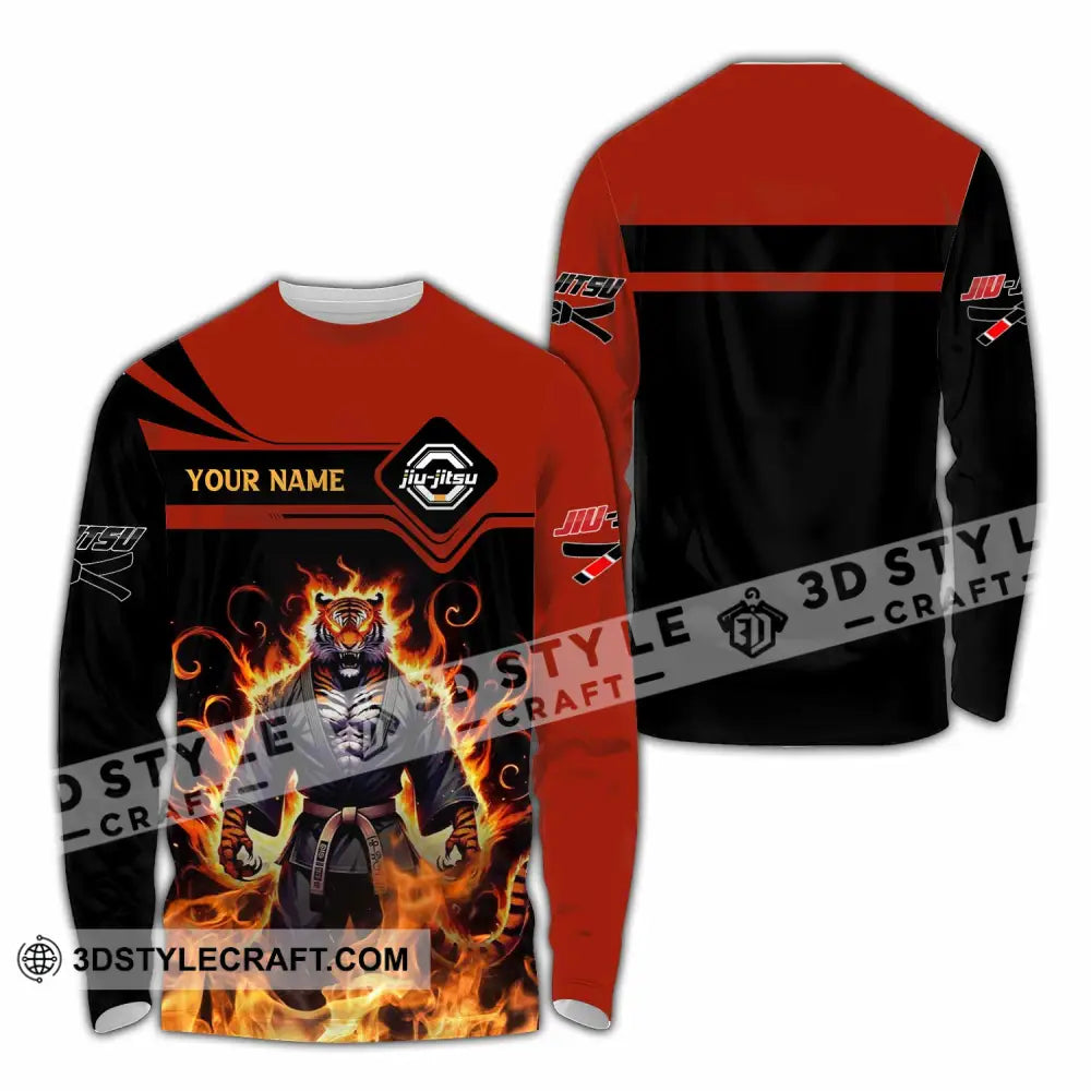 Unisex Shirt - Custom Text Shirt Jiu Jitsu Shirt Long Sleeve Shirt / S T-shirt