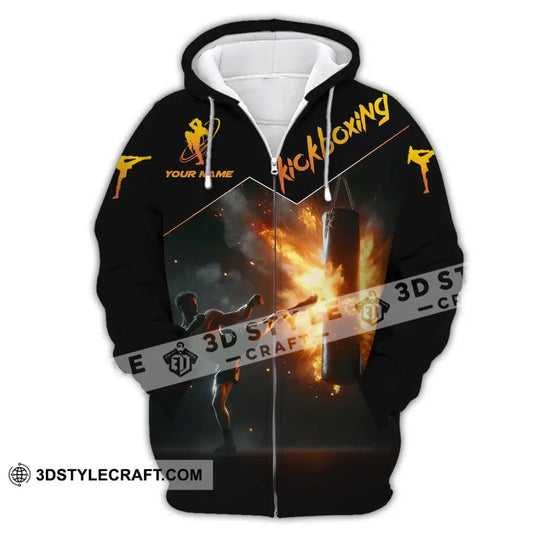 Unisex Shirt - Custom Text Shirt Kickboxing style option 3