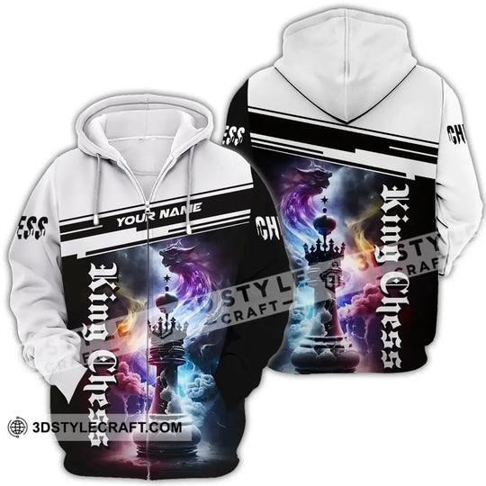 Unisex Shirt - Custom Text Shirt King Chess style option 4