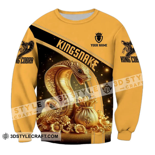 Unisex Shirt - Custom Text Shirt King Snake style option 4