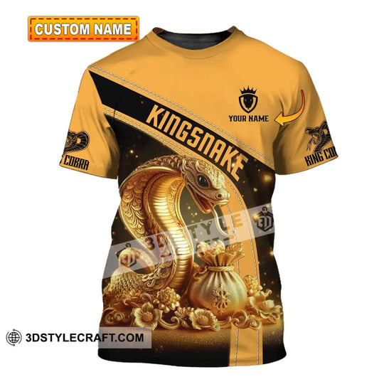 Unisex Shirt - Custom Text Shirt King Snake style option 1