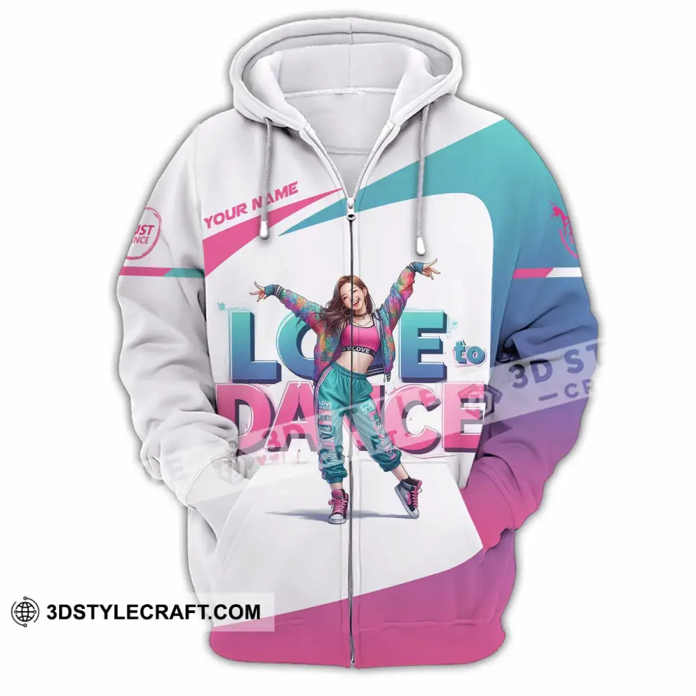 Unisex Shirt - Custom Text Shirt Last Dance Shirt Zipper Hoodie / S T-shirt