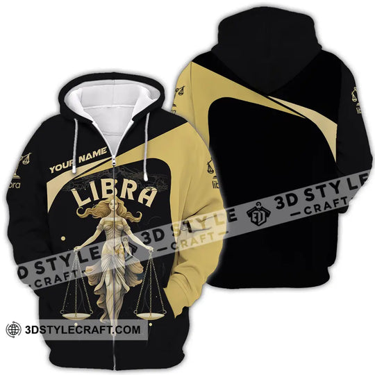 Unisex Shirt - Custom Text Shirt Libra style option 4