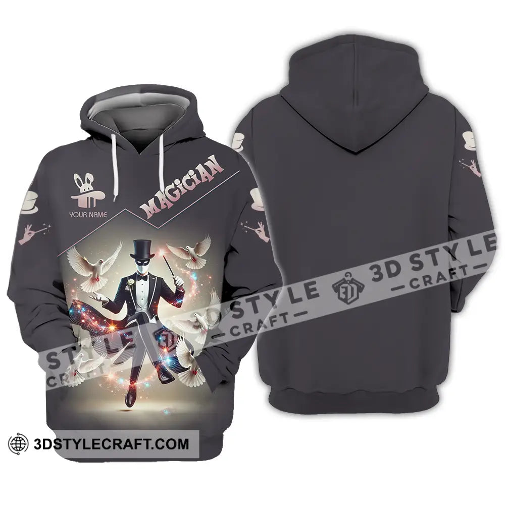 Unisex Shirt - Custom Text Magician Hoodie / S T-Shirt