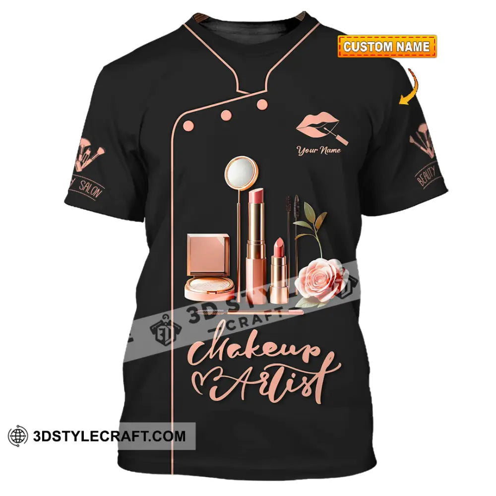 Unisex Shirt - Custom Text Shirt Makeup Artist Shirt T-shirt