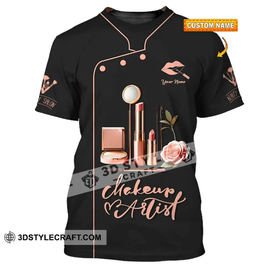 Unisex Shirt - Custom Text Shirt Makeup Artist Shirt T-shirt