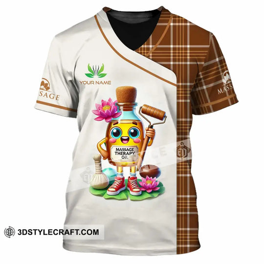 Unisex Shirt - Custom Text Shirt Massage Therapy Oils style option 2