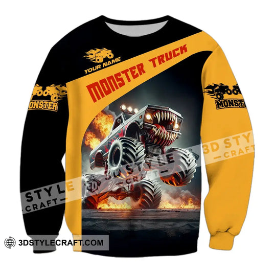 Unisex Shirt - Custom Text Shirt Monster Truck style option 4