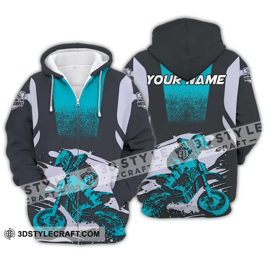 Unisex Shirt - Custom Text Motocross Sport Shirt style option 2