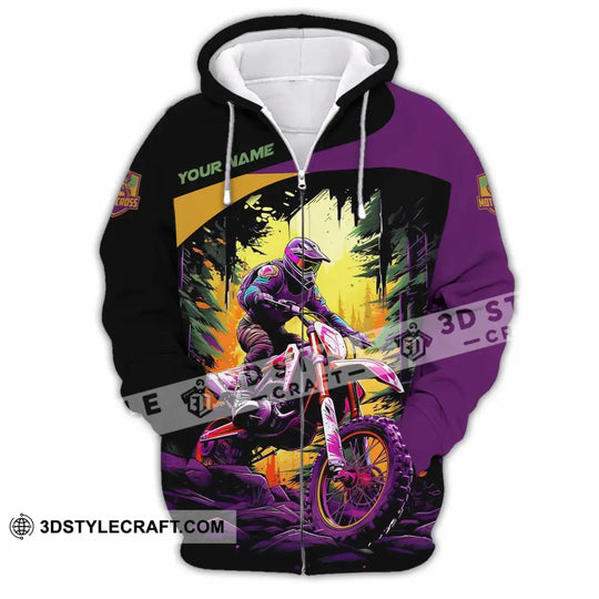 Unisex Shirt - Custom Text Shirt, Motocross Shirt style option 3