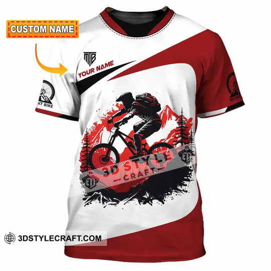 Unisex Shirt - Custom Text Mountain Bike Shirt style option 1
