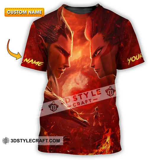 Unisex Shirt - Custom Text Shirt, Ne Zha Shirt style option 1