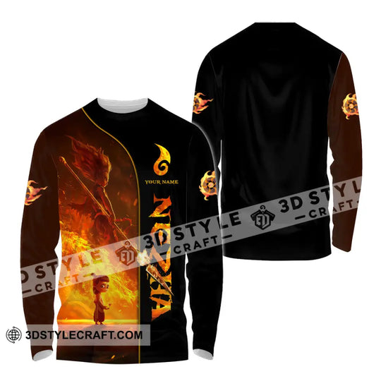 Unisex Shirt - Custom Text Shirt, NeZha Shirt style option 4