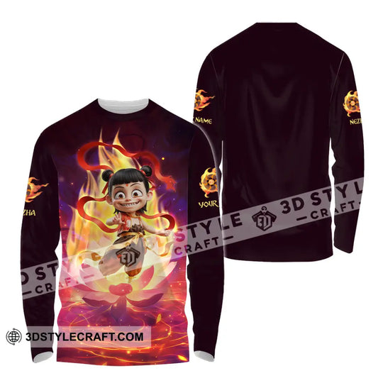 Unisex Shirt - Custom Text Shirt, Nezha Shirt style option 4
