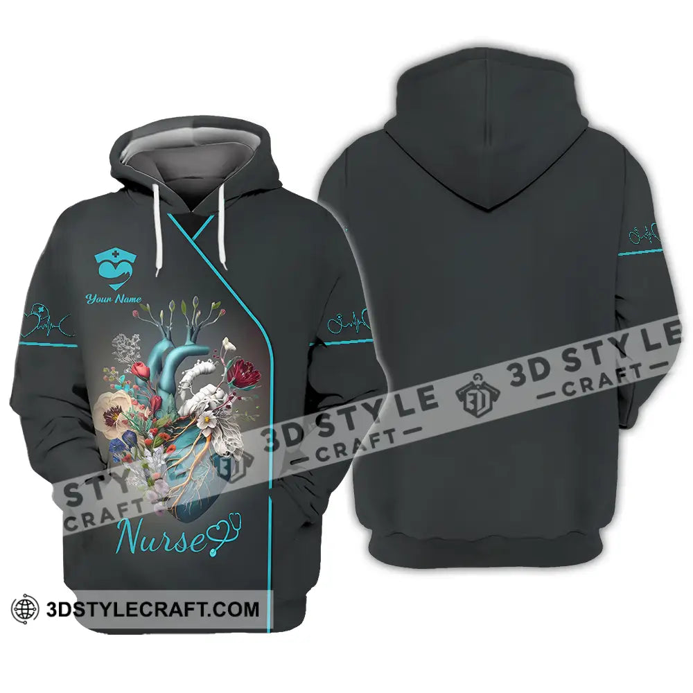 Unisex Shirt - Custom Text Nursing Shirt Nurse Life Hoodie / S T-shirt