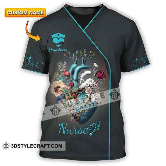 Unisex Shirt - Custom Text Nursing Shirt, Nurse Life style option 1